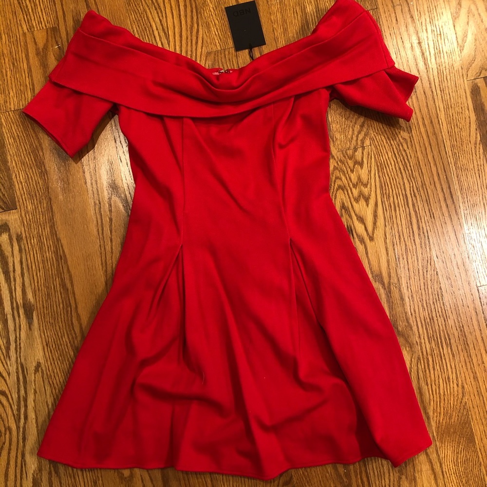 NEVER WORN BRAND NEW Red NBD Skater Dress